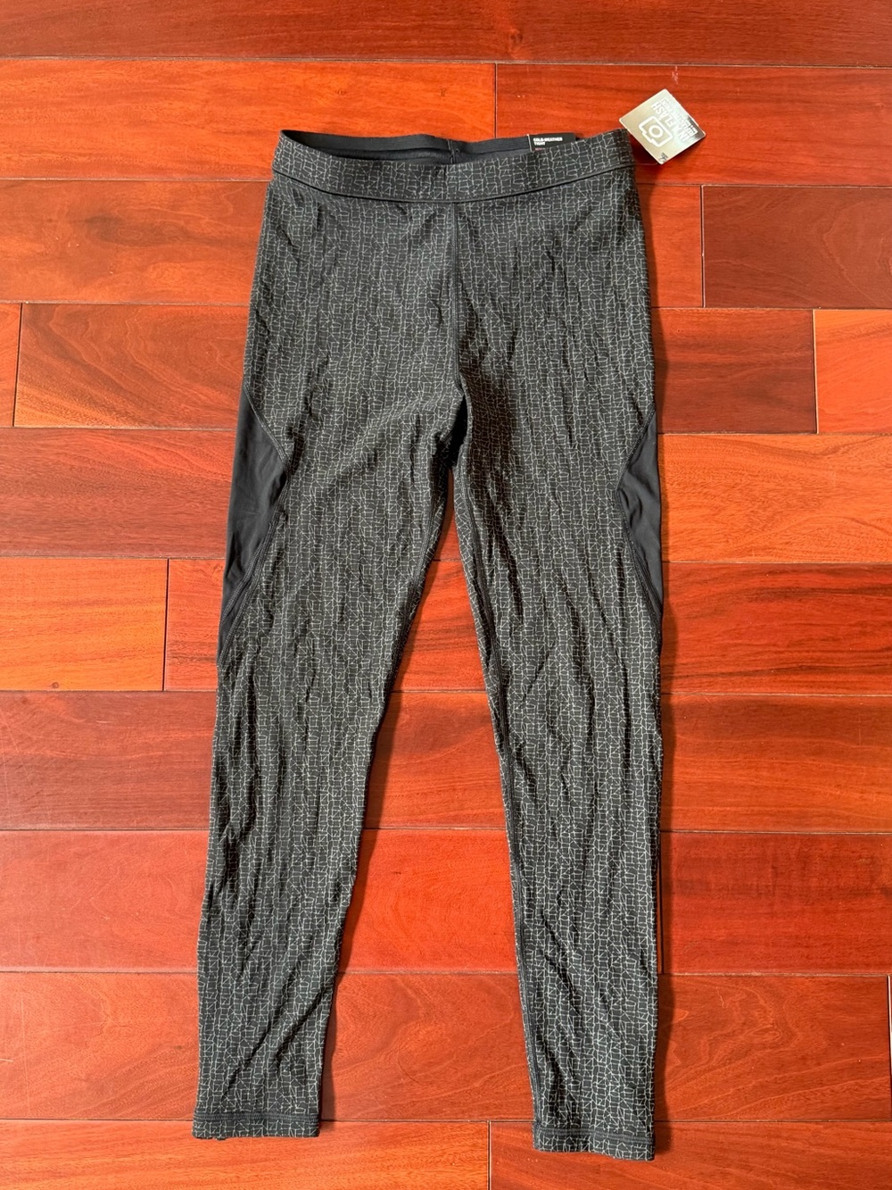 Victoria's Secret VSX Sport Compression Reflective Leggings M Black/Gray